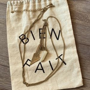 Gold Geometric Long Necklace